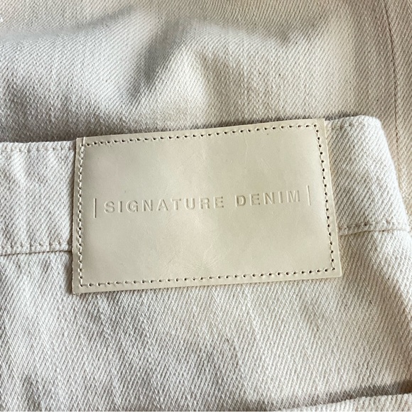 NWT Zara The Alma Wide Leg Denim in Ecru - Picture 12 of 14